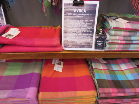 Avoca wool throws. Discover the best places to shop in Dublin, Ireland.