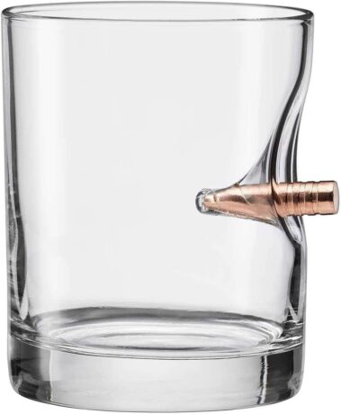 Benshot glass with real bullet
