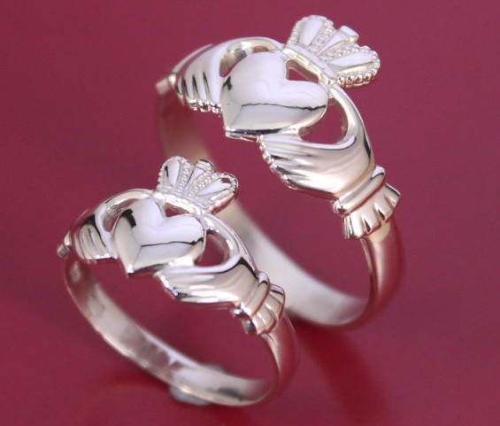 Claddagh Ring Set. Stunning selection of unique Celtic couple rings