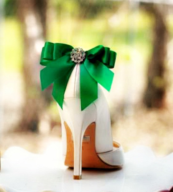 emerald green wedding shoes