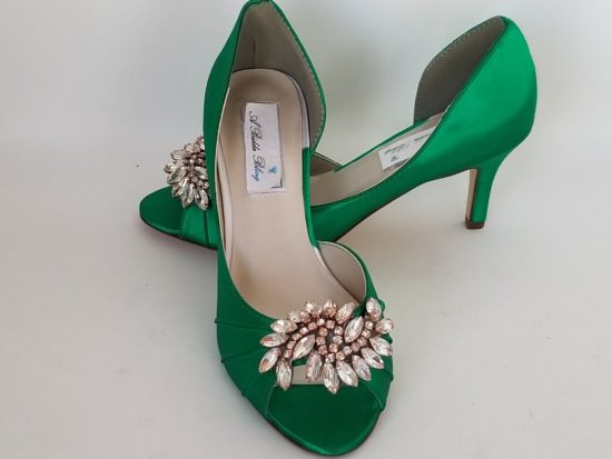 Emerald wedding shoes