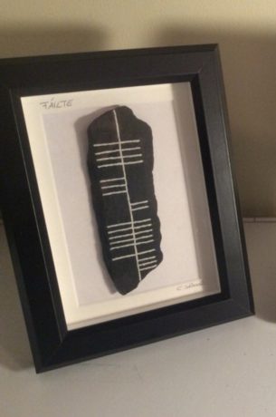 Fáilte - Welcome Frame. Beautiful Irish made Ogham inscribed gift ideas.