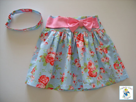 Girls Skirt in Cath Kidston Fabric. Gorgeous Irish made gifts ideas for children.