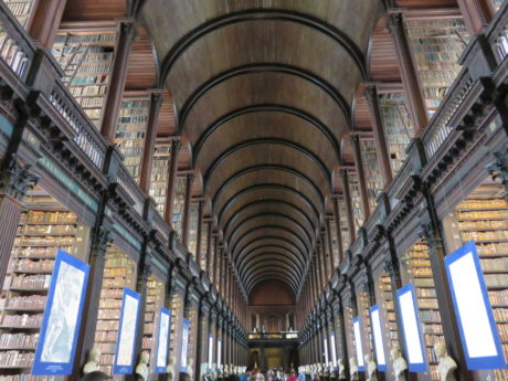 Trinity College library. 15 Museums and Galleries in Dublin. Rainy day activities to enjoy in Dublin, Ireland.