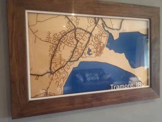 Irish city map art