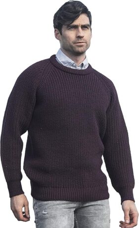 Irish fisherman sweater Aran wool