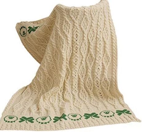 Merino wool baby blanket