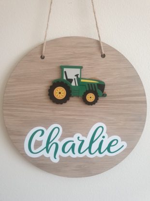 Wooden Personalised Door Plaque. Gorgeous Irish made gifts ideas for children.