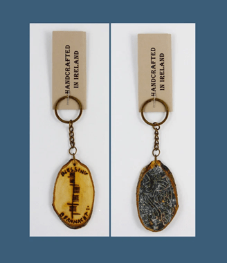 Ogham wish key ring