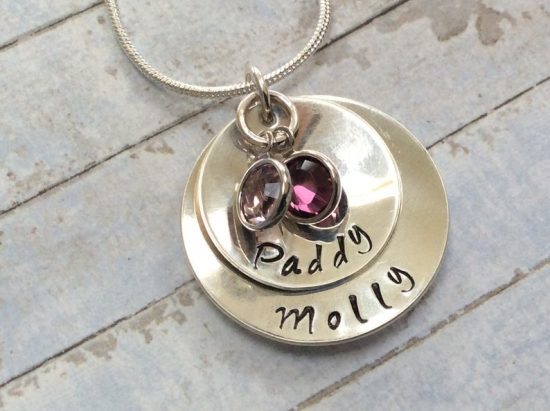 Personalised sibling necklace. Heartwarming & Unique Irish Made Mothers Day Gifts