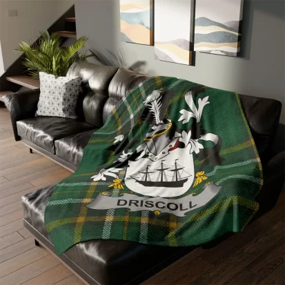 Personlised Irish blanket with coat of arms