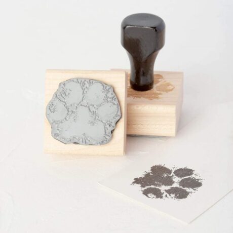 Pet paw print stamp pet memorial gift