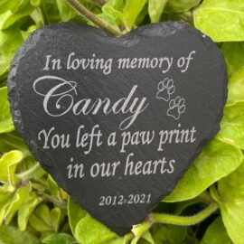 Slate memorial plaque pet memorial gift