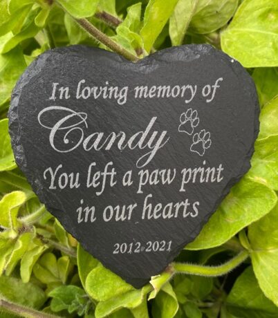 Slate memorial plaque pet memorial gift