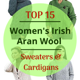 Top 15 women’s Irish Aran 100% wool knitwear #merino #knitwear #irish #ireland