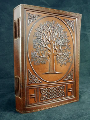 Tree of life leather journal